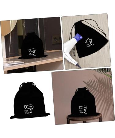 Beavorty 6 Pcs Velvet Bag Blow Dryer Bag Hair Dryer Bag for Travel Hair Tool Travel Bag Flannel Black 30.00X26.00X0.50CMx3pcs Blackx3pcs - Buy Online on GoSupps.com