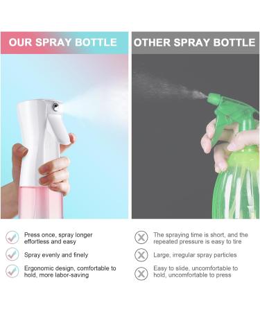 Uraqt 200ml Atomizer Spray Bottle Gradient Pink Green | Perfect for Hair Styling Plants & Cleaning - Buy Online on GoSupps.com
