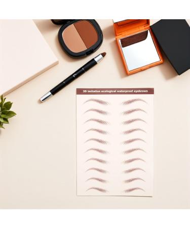6 Feuilles d'Autocollants pour Sourcils Effet Poil Poil Imperm ables Autocollants de Maquillage pour Visage Kit de Faux Sourcils D coller pour Usage Quotidien et Retouches - Buy Online on GoSupps.com