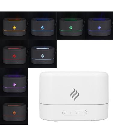 Flame Essential Oil Diffuser - Noiseless 7 Colors 3 Timer Settings 250ml Humidifier for Yoga & Relaxation - International Shipping Available - Buy Online on GoSupps.com