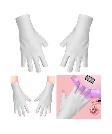 Vipomkowa Nail Machine Special Gloves For Nail Salon Baking Lamp Heat Insulation Sun Breathable Nail Leakage Gloves Nail Stand Holder A Grey - Buy Online on GoSupps.com