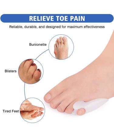 Haofy Bunionette Corrector - 6 Pack Silicone Gel Little Toe Support for Men & Women | One Size Fits All - Buy Online on GoSupps.com