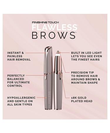 Flawless Brows - Precision Hair Removal Tool for Perfectly Shaped Eyebrows - Buy Online on GoSupps.com