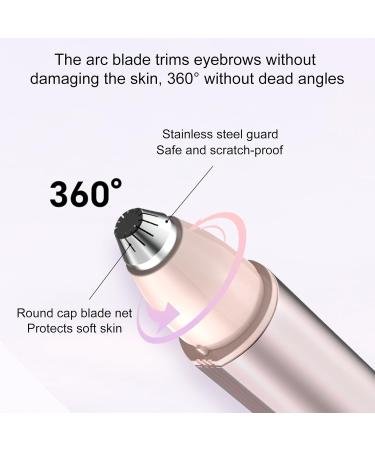 ZJchao Electric Eyebrow for Women LED Light Removable Quick Shaping Long Lasting Cleanliness Quick Cleaning with Running Water PINK Pink - Buy Online on GoSupps.com