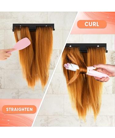 Hair Extension Rack MoreChioce Hair Extension Holder with Suction Cup Braiding Hair Rack Hair Divider Hanger Rack Hair Extension Hanger for Washing Styling Combing and Drying Black - Buy Online on GoSupps.com