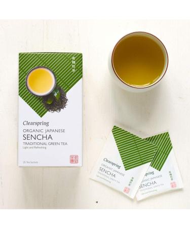 Clearspring Organic Japanese Sencha Traditional Green Tea Teabags - Buy Online on GoSupps.com