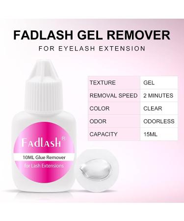 FADLASH Eyelash Extension Remover 10ml - Fast Dissolving Gel for Non-irritating Lash Extensions - Buy Online on GoSupps.com