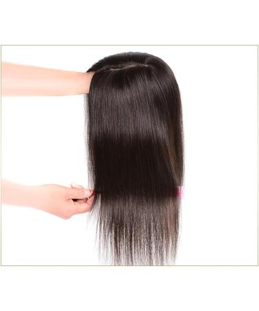 2.8"x4" Double Silk Base Human Hair Crown Topper Handmade for Women Dark Blonde Color 14" - Buy Online on GoSupps.com