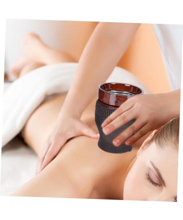 HOMSFOU Moxibustion Jar Scraping Bowl Tool - Ceramic Purple Clay Body for Effective Therapy | International Shipping Available - Buy Online on GoSupps.com