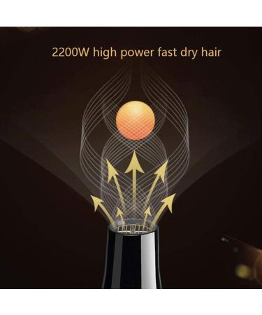 2000w Professional Salon Hair Dryer Powerful Negative Ionic Hairdryer to Protect Hair 3 Heat & 2 Speed Setting Powerful AC Motor Low Noise Blow Dryer with 2 Nozzle for Home and Salon Small Gift - Buy Online on GoSupps.com