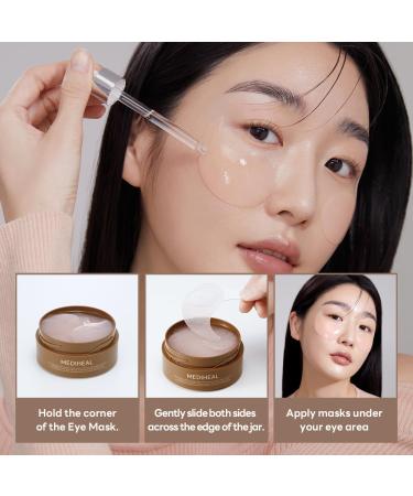 Buy Mediheal Retinol Collagen Under Eye Patches - Nourishing Korean Hydrogel Eye Pads with 95% Retinol & 5% Micro Collagen for Dark Circles & Puffiness - Includes Sealing Cap & Spatula - Fast International Shipping - Buy Online on GoSupps.com