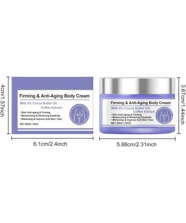 2 PCS Body Firming Cream Anti-Aging Body Cream for Tightening and Wrinkles for an Even Skin Tone and Body Lift Firming Anti-Aging Cream Moisturizing and Hydrating Anti-Wrinkle and Firming - Buy Online on GoSupps.com