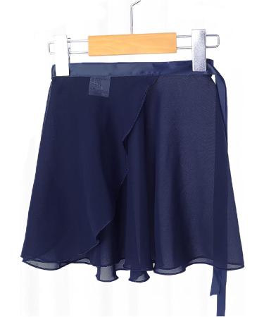Daydance Black Sheer Chiffon Ballet Wrap Skirt for Girls | Navy | Size 8-12 Years - Buy Online on GoSupps.com