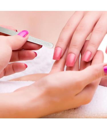 Tuxxjzm Files for Nails - Stainless Steel Finger Nail File | Toenail File for Home Salon or Travel Use Manicure Tool for Men and Women A-12 short - Buy Online on GoSupps.com