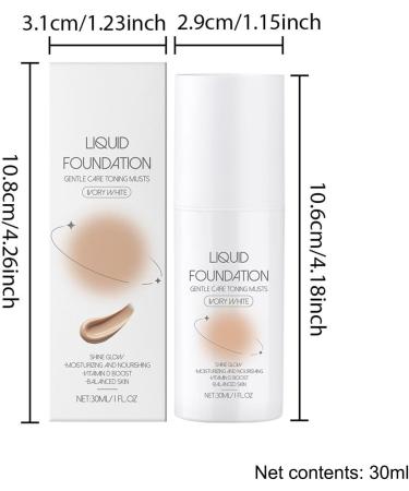  Esncddym Moisturizing Foundation Makeup Lightweight Foundation for Oily Skin | Lightweight Makeup Base Moisturizing Foundation Long Lasting Full Coverage Oil Control Cover - Buy Online on GoSupps.com