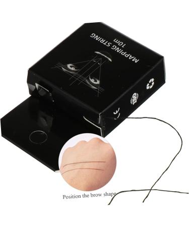 NOLITOY Ink Pattern Embroidery Thread Ruler Eyebrow Ruler Brow Mapping Thread Microblading Ruler Draw a Line - Buy Online on GoSupps.com