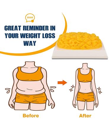 1 lb Human Body Fat Replica with Display Base - Ideal for Weight Loss Motivation & Nutrition Demonstrations - Buy Online on GoSupps.com