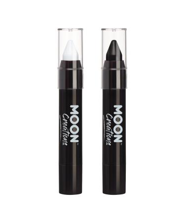 Face Paint Stick / Body Crayon Monochrome Set Makeup for The Face & Body by Moon Creations - 0.12oz