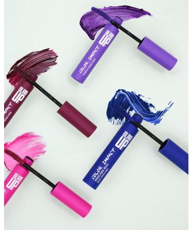  Glam Up Glam'Up Paris - Burgundy Mascara - Color Impact - Ultra Pigmented - Long-Lasting - Intense Look - Volume & Length - No Packages - Burgundy - Buy Online on GoSupps.com