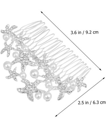 Ipetboom Bride Insert Comb Tiara Wedding Hair Comb Bridal Headdress Wedding Headpiece Pearl Hair Comb Bride Alloy Accessories - Buy Online on GoSupps.com