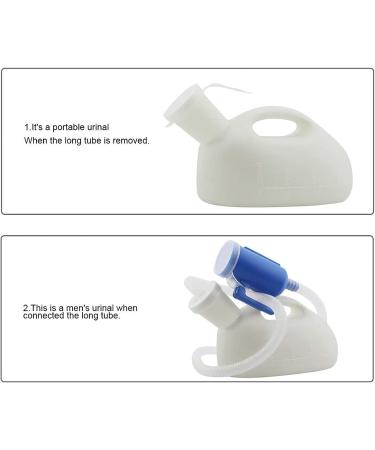 Men Urinal Male Portable Urine Bottles for Men -2000ML Portable Pee Storage Holder Urinal Collector with Lid for Car Travel Camping Convenient and Practical Urinal - Buy Online on GoSupps.com
