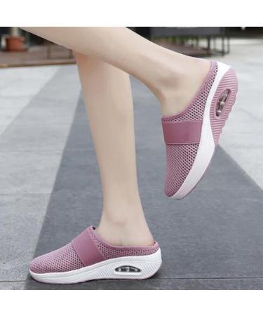 Bonseor Orthopedic Arch Support Walking Shoes - Breathable Slip-On Sneakers for Diabetics | Khaki 7.5 - Buy Online on GoSupps.com