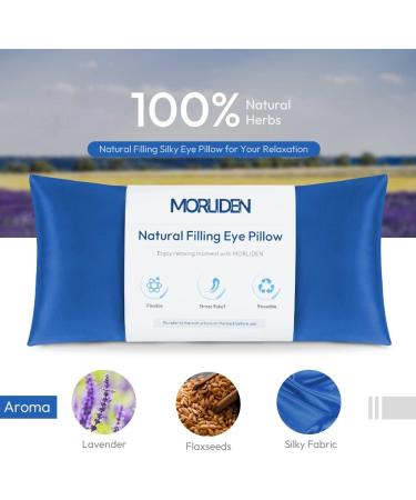 Buy Lavender Eye Pillows for Relaxation & Meditation | Microwavable Weighted Eye Compress - 2 Pack - Aromatherapy & Yoga Essential - Buy Online on GoSupps.com