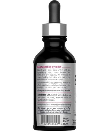 NeoCell Biotin Liquid Drops 10000mcg | 2 fl oz | Fast Acting Supplement | Berry Flavor | Hair Skin & Nails - Buy Online on GoSupps.com