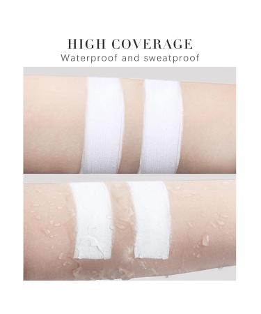 Clown White Face Paint Makeup Kit - Professional 100g Foundation Cream for Halloween & Special Effects - Includes Brush & Sponge - Buy Online on GoSupps.com