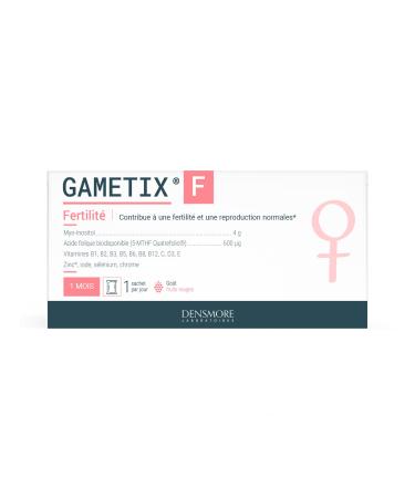 Densmore - GAMETIX F - Women's Fertility and Pregnancy - Nutritional Supplement with Vitamins and Minerals, Myo-Inositol, Folic Acid - 30 sachets (powder) - 1 month - Made in France