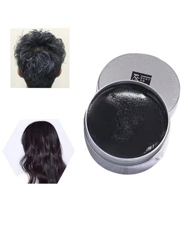 Hair Wax Hair Color Temporary Hair Dye Washable Natural Disposable Hair Wax for DIY Hair Styling Cosplay Black - Buy Online on GoSupps.com