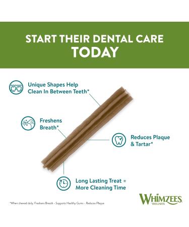 WHIMZEES By Wellness Stix Month Box Natural and Grain-Free Dog Chews Dog Dental Sticks for Medium Breeds 30 Pieces (One Month Supply) Size M Medium Breed (12-18kg) 900 g (Pack of 1) - Buy Online on GoSupps.com