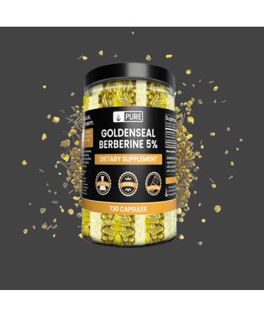 Buy PURE ORIGINAL INGREDIENTS Goldenseal Berberine - 730 Capsules No Fillers Lab Verified Pure Supplements - International Shipping Available - Buy Online on GoSupps.com