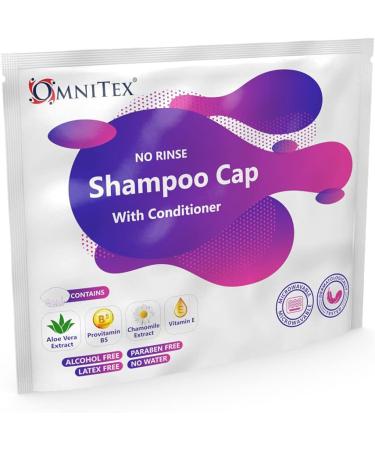 Omnitex Premium Rinse Free Shampoo Cap - 5pk Microwaveable with Conditioner & Vitamins - Buy Online on GoSupps.com