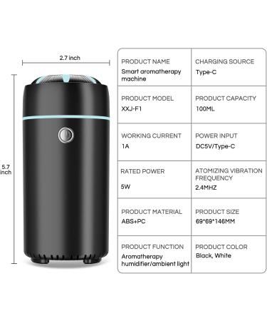 Car Humidifier & Diffuser - USB Essential Oil Air Freshener for Car Home & Office (Black Upgrade - Buy Online on GoSupps.com