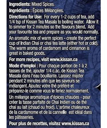 Kissan Tea Masala 130 g (170+ cups) Quick & Easy Authentic Indian Chai Tea Spice Blend - Buy Online on GoSupps.com