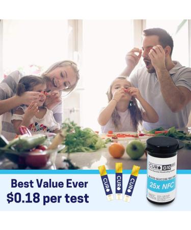 CURO-G10 Glucose Test Strips - 100 Count - for Glucose Monitoring Device - Not Included - Buy Online on GoSupps.com