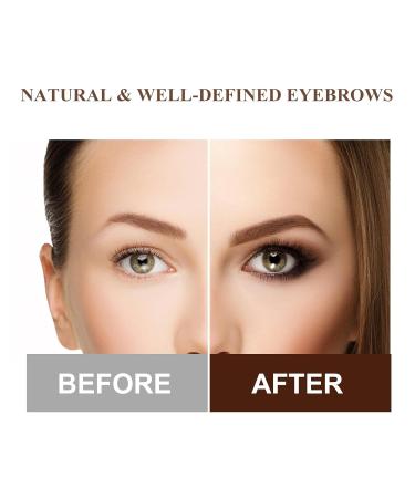 MARIA AYORA Liquid Eyebrow Pencil - Longlasting Waterproof Smudgeproof Brow Tint Pen - Grey Brown (Pack of 2) - Buy Online on GoSupps.com