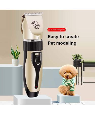 Abuycs Dog Grooming Clippers for Pets Cat Hair Trimmer Kit Dog Clippers Pet Shaver Low Noise Professional Hair Clipper Set with 4 Comb + Pro Accessories Quiet Rechargeable Shaving Tool - Buy Online on GoSupps.com