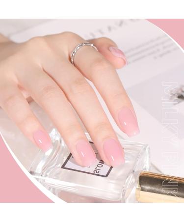 Vishine Jelly Gel Nail Polish Collection Sheer Nude Pink Gel Polish Crystal Transparent Gel Polish Kit Nail Art Varnish Manicure Set 8ML 4PCS Jelly Pinks - Buy Online on GoSupps.com