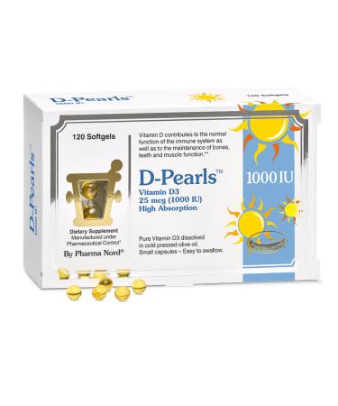 Pharma Nord D-Pearls Vitamin D3 25 mcg (1000 IU) (120)