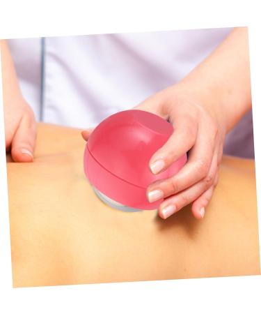 Frcolor 3-in-1 Hand Massage Ball - Portable Muscle & Foot Massage Device for Self-Massage | Pink ABS Roll Item for Body & Face Fitness - Buy Online on GoSupps.com