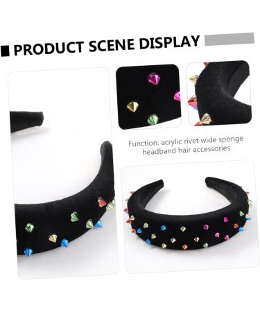 MAGICLULU Headband Wide Hairband Wide Sponge Hair Band Rivet Sponge Hairband Wide Sponge Hairband Wide Hair Band - Buy Online on GoSupps.com