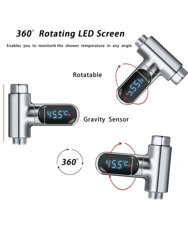 LED Digital Shower Temperature Display - 0 100 Baby Bathing Water Thermometer with Fahrenheit Option & 360 Rotatable Umbrella - Perfect for Baby Care - Buy Online on GoSupps.com
