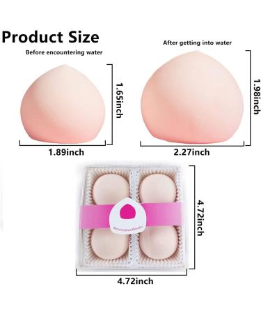 4Pcs Ultra Soft Marshmallow Makeup Sponges - Latex-Free & Friendly Beauty Blenders for Flawless Foundation & Concealer Application - Buy Online on GoSupps.com