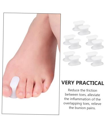 Buy NOLITOY Toe Splitter Nozzle Applicator - 5 Pairs Durable Bunion Straightener & Separator for Halloween Relief - Hallux Protector for Big Toes - Buy Online on GoSupps.com