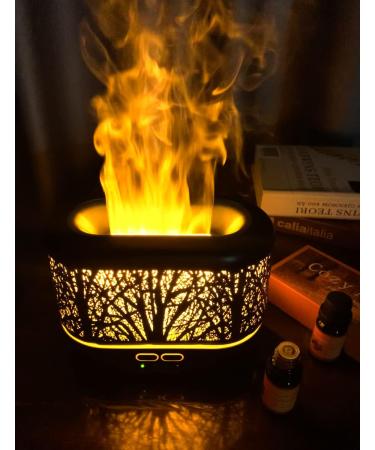 Salubrito 200ml Metal Aroma Diffuser - Flame Effect Essential Oil & Fragrance Humidifier - Buy Online on GoSupps.com