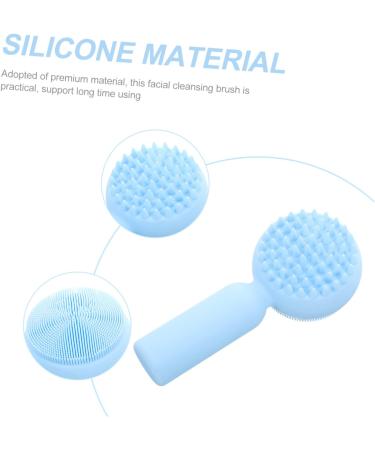 MAGICLULU Silicone Face Brush Exfoliating Brush Skincare Brush Facial Scrubber Face Scrubbers Face Brush Exfoliator Face Scrubber Silicone Face Exfoliator Silicone Scrubber Facial Brush 11x5cm Sky-blue - Buy Online on GoSupps.com
