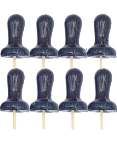 Kandy Kandy Fruit flavoured Blueberry Mixed Fruit & Mixed Fruit Red Dummy lollipop on a stick 120g (8 Blueberry Dummy) Blueberry Dummy 8