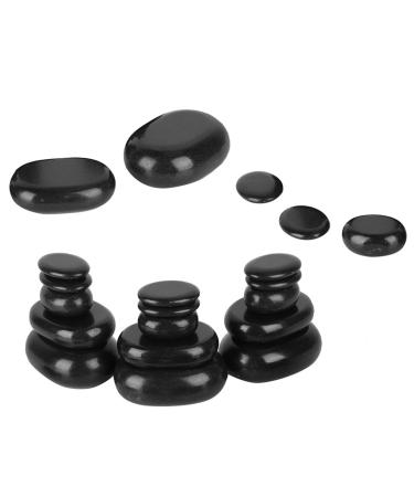 20 pieces of massage stones hot spa black basalt stone in an oval form for massage for essential oils pedicure massage body relaxation